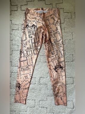 Blackmilk Harry Potter Marauders Map leggings size large